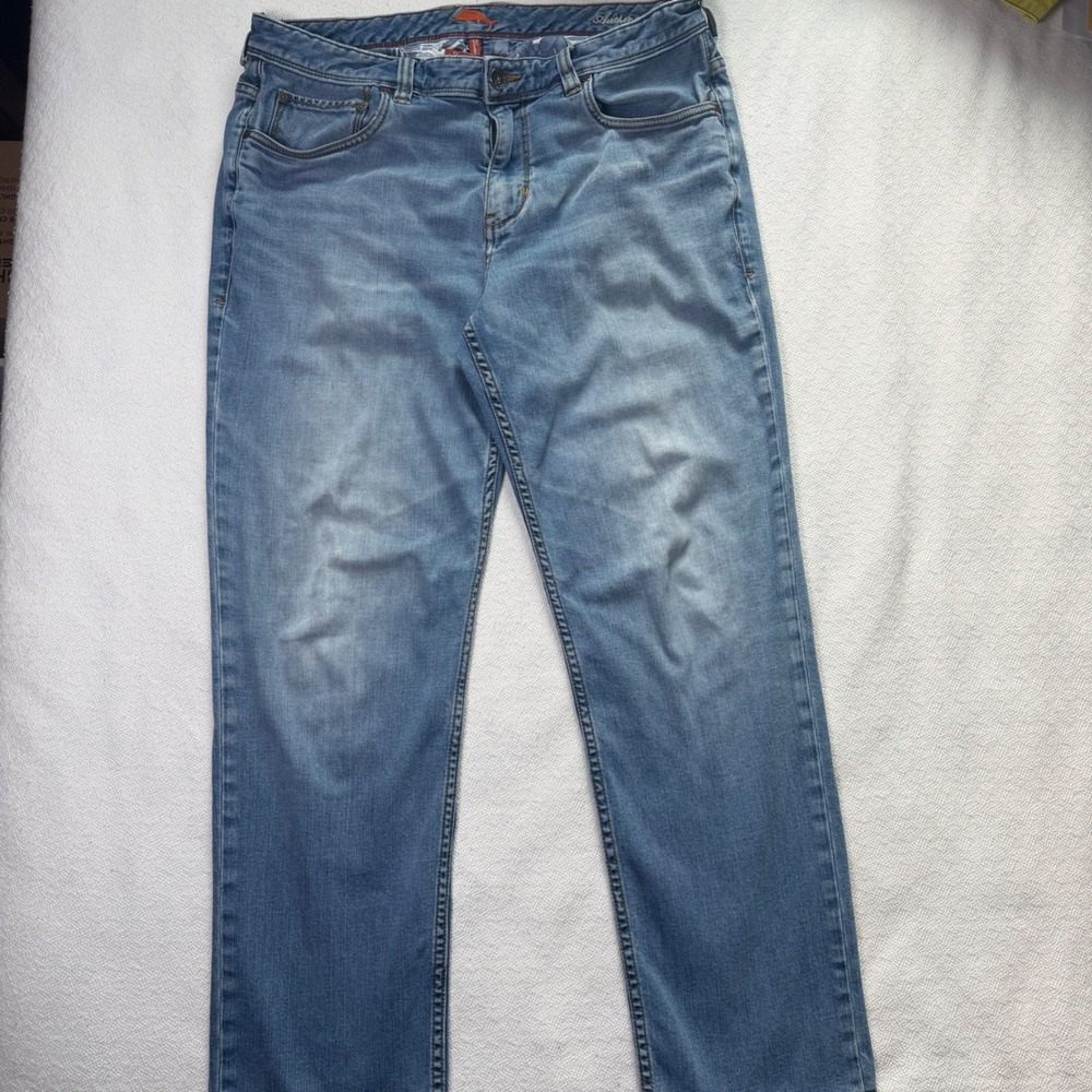 Tommy Bahama Sand Drifter Authentic Straight Jeans Mens 36x30 Blue Denim Rugged